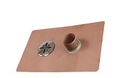 Thunderbird 3 Copper No Hub Balcony Deck Drain with Overflow